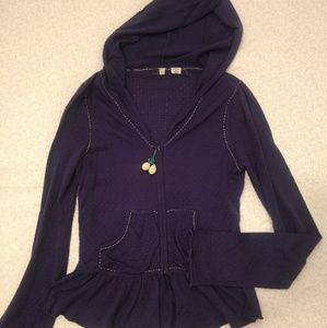 Anthropologie Moth Hoodie sweater light